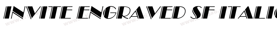 Invite Engraved SF Italic字体转换